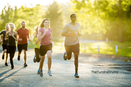 Group of People Running