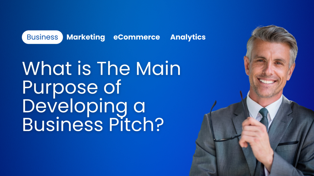 what is the main purpose of developing a business pitch