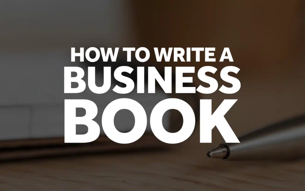 how to write a business book