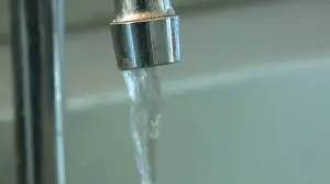 water running from tap