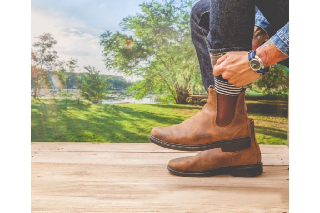 Jeans with boots