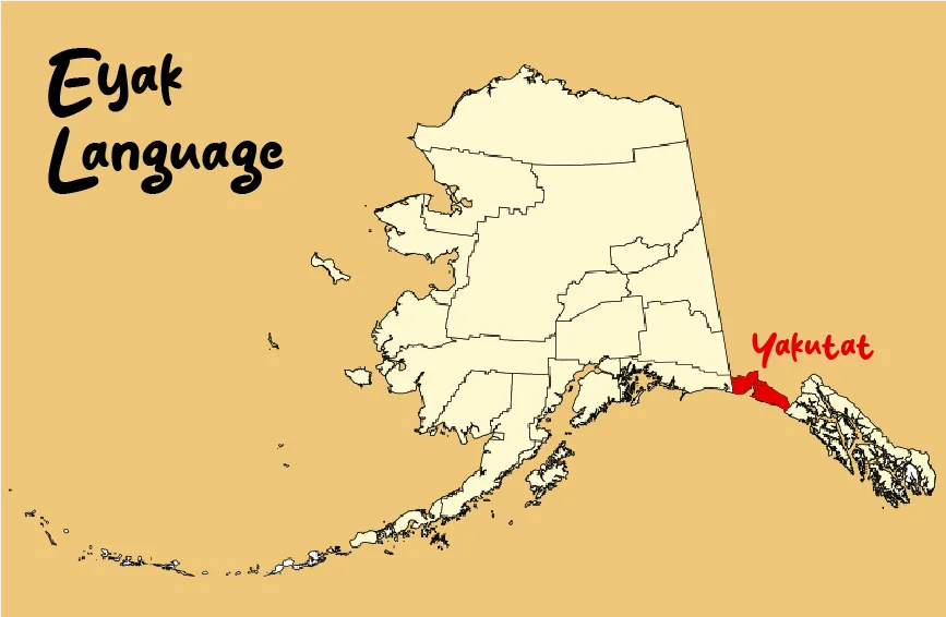 Yakutat City in the Map of Alaska