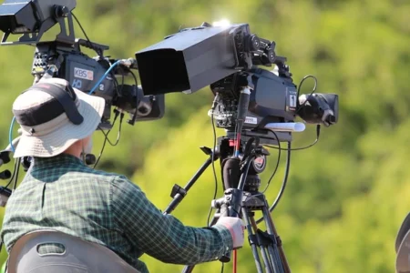 a man filming in bethel alaska