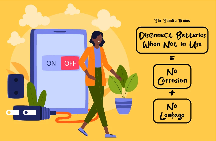 Disconnect Batteries When Not in Use to increase the lifespan of AAA Rechargeable Batteries