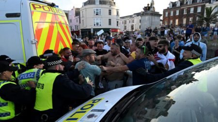 Far-right protesters attack asylum seeker