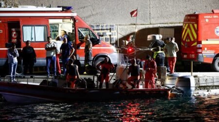 Ongoing rescue operation for the yacht that sankcoff Sicily coast