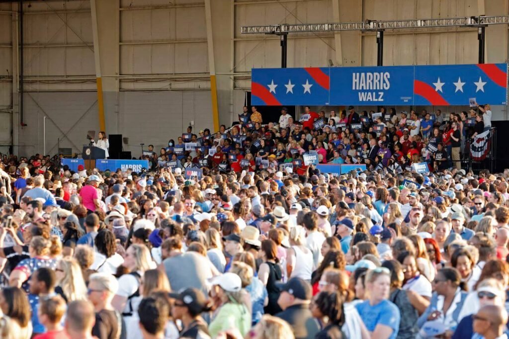 Trump's claim on Harris' rally crowd disproven entirely