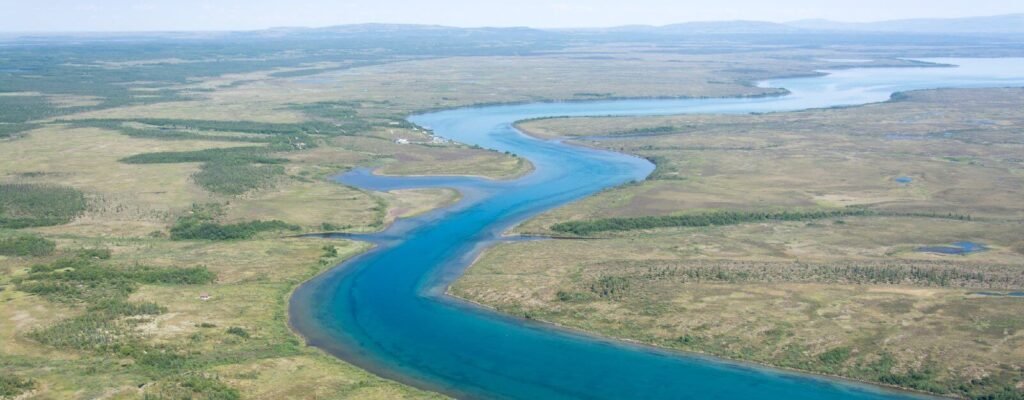 Bird eye View of Naknek River