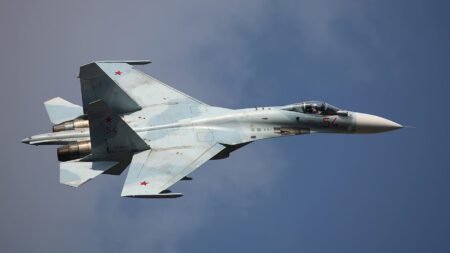 Russian Fighter Jet in the Sky