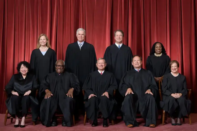 A portrait of Supreme Court Justices