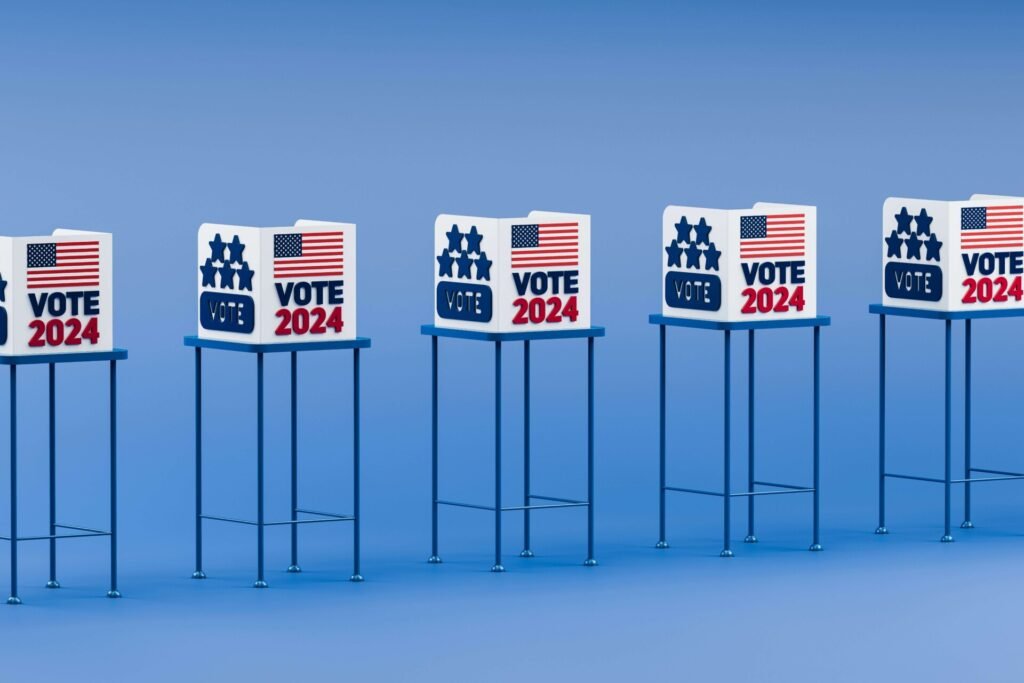 Ballot boxes for the 2024 US elections