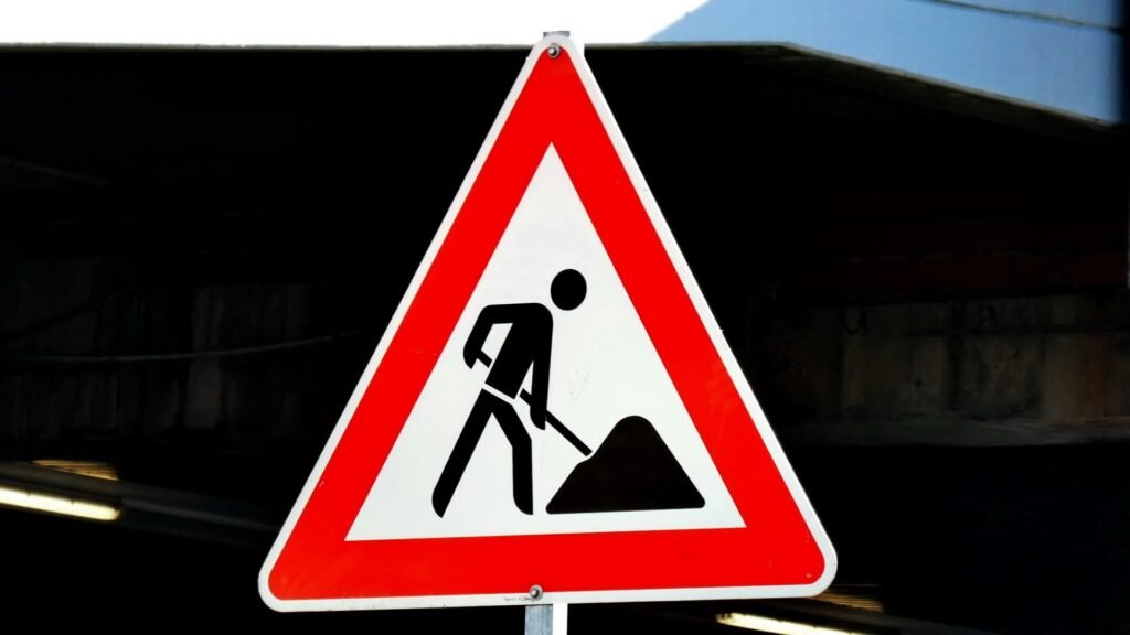 A Construction Sign