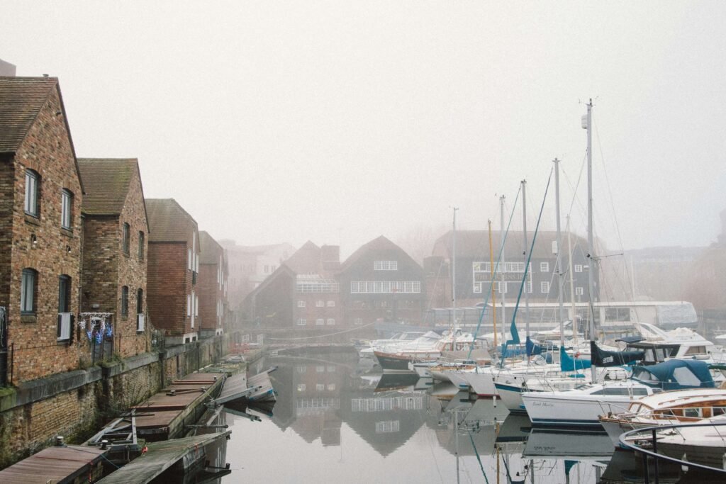 A dock in London