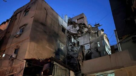 Aftermath of Israeli Airstrikes in Beirut