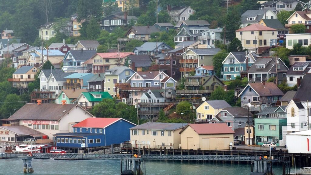 A view of Ketchikan. A city in Alaska