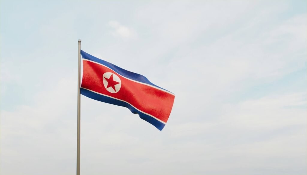 A North Korean Flag