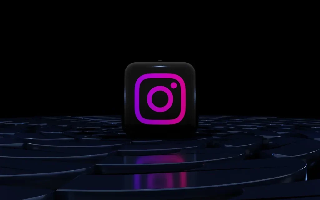 From Clicks to Clients: Turning Social Media Followers into Loyal Chiropractic Patients a purple Instagram logo on a black background