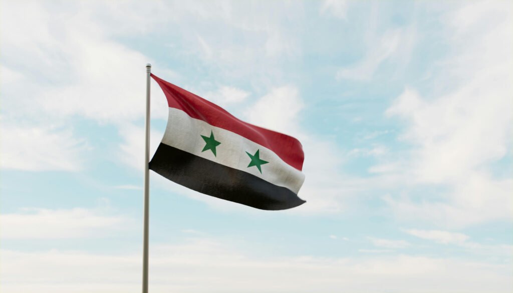 A Syrian Flag.