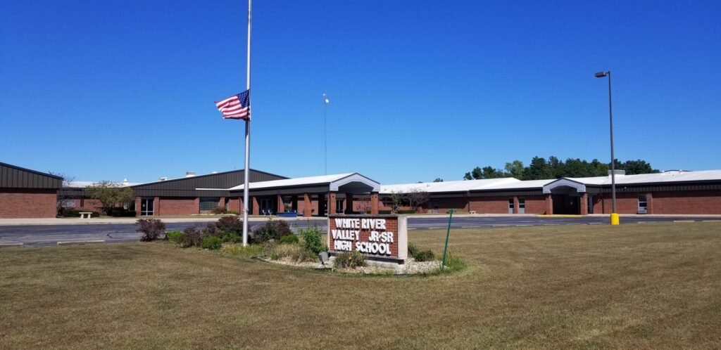 Building of the White River high school.