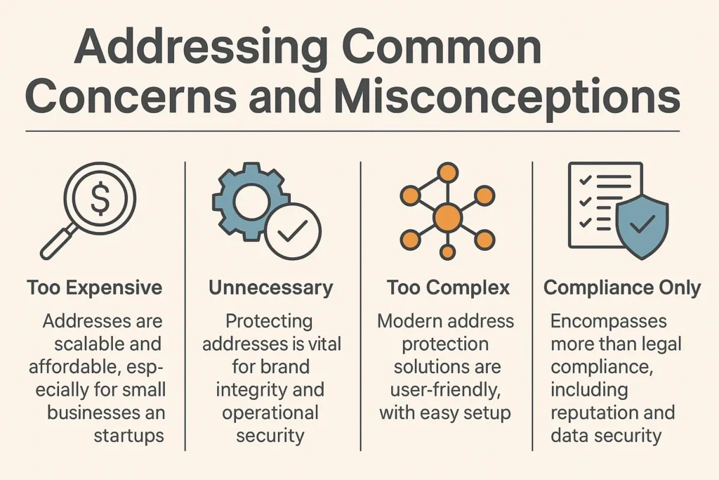 Streamlining Small Business Operations with Payroll Software Infographic of concerns and misconceptions of payroll software