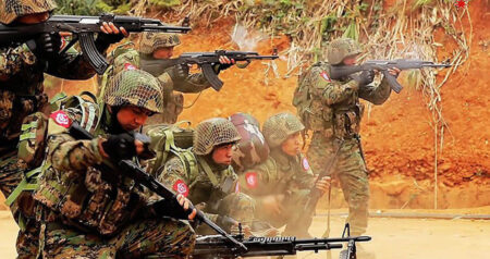 Arkan Army Claims Rakhine State as Myanmar Junta Faces Crushing Defeat Arkan Army Troops.