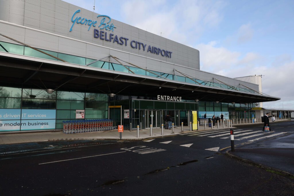 Belfast City Airport incident causes flight disruptions.