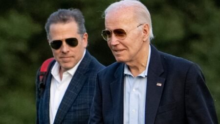 US President Joe Biden and his son Hunter Biden.