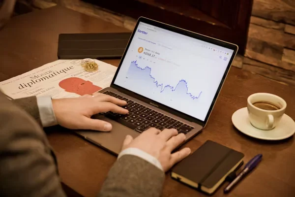 man using laptop