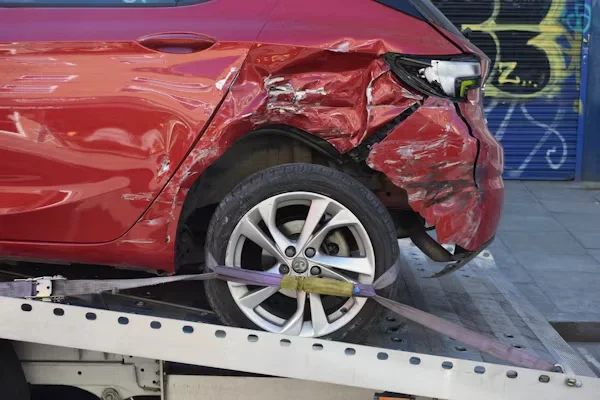 What Constitutes a Wrongful Death Claim? A car on a flatbed tow truck