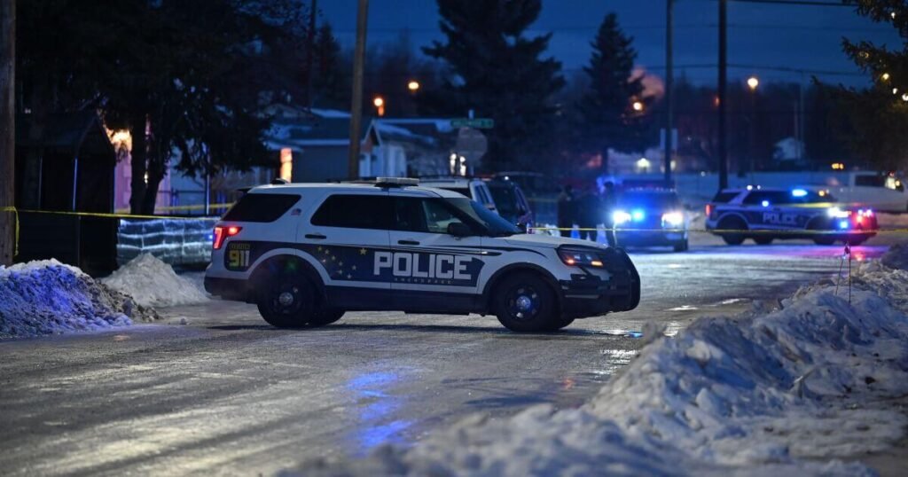 Anchorage Police Chase Incident causes gas leak.