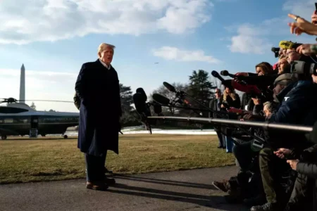 Trump’s 10% Tariff Warning Targets Pro-BRICS Nations President Donald Trump in LA.