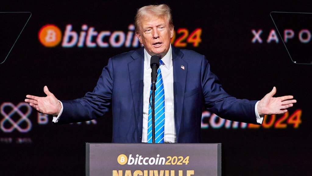 Trump Crypto Launch sparks bitcoin price surge.