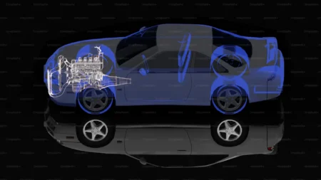 3D visualization of a car