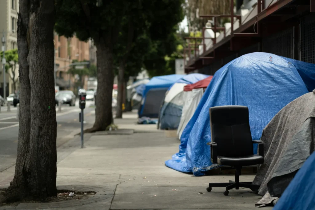 Centennial Park homeless encampment.