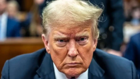 A Judge Halts Trump’s Federal Worker Buyout Plan Before the Deadline US President Donald Trump.