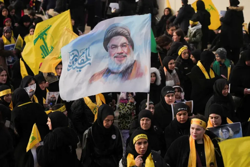 Nasrallah's funeral in Beirut.