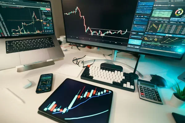 How Smart Trading Tools Can Help New Traders Avoid Costly Mistakes a computer and tablet on white table