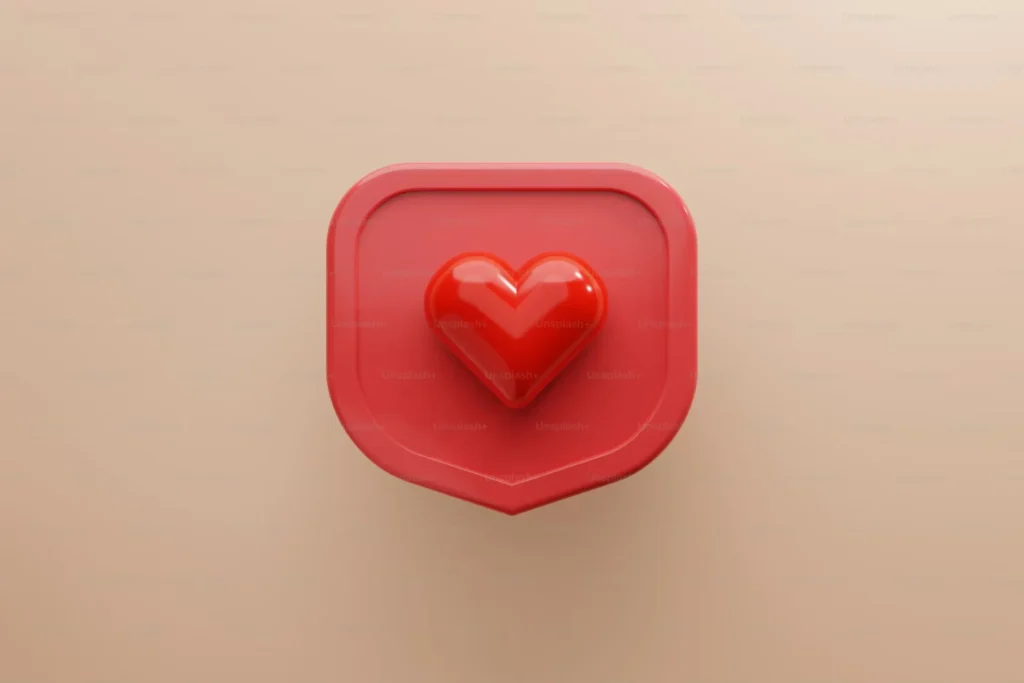Liven- A Platform That Helps You Live Life To The Fullest red heart shpe object