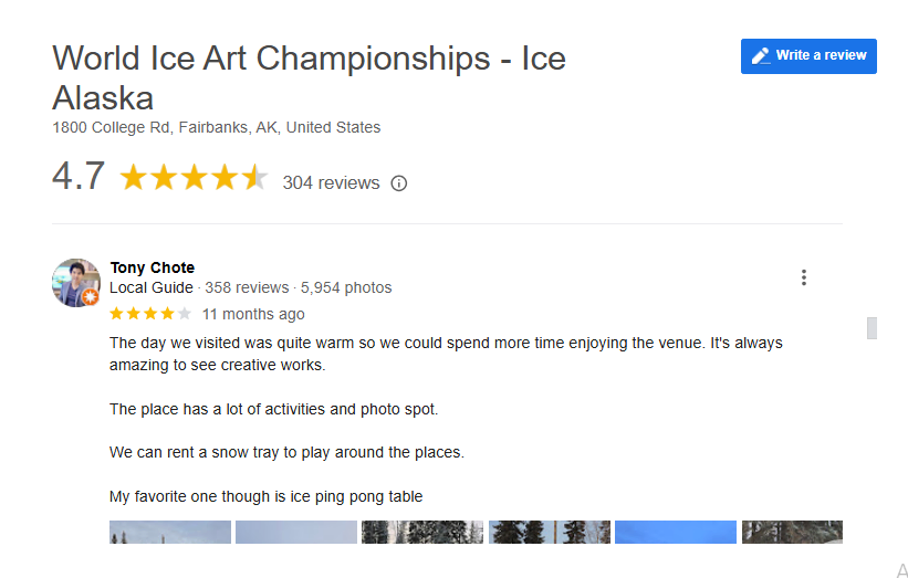 world ice art championships public reviews