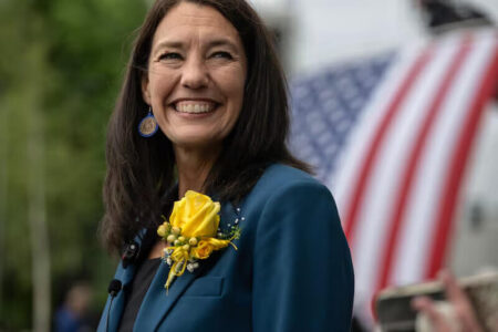 Mayor Suzanne Lafrance Prepares Anchorage for Eruption Mayor Suzanne LaFrance prepares for volcanic eruption.