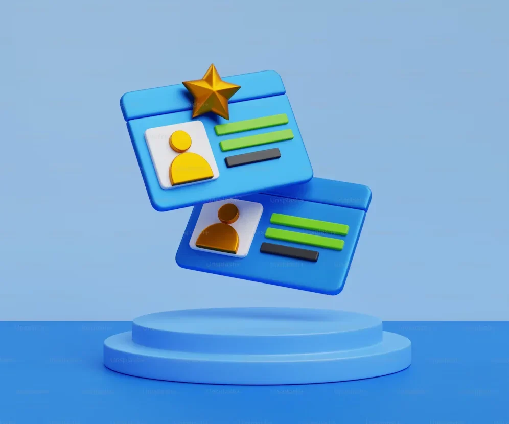10 Employee Recognition Ideas That Drive Culture a blue card with a star on top of it