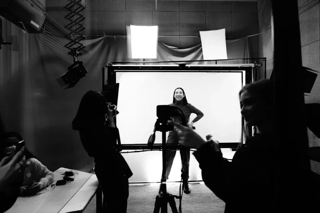 Proven Tips for Getting Noticed by a Casting Agency a girl standing in front of camera