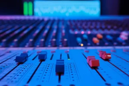 red and blue buttons on board
