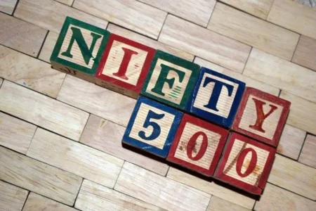 NFTY 500 written on boxes