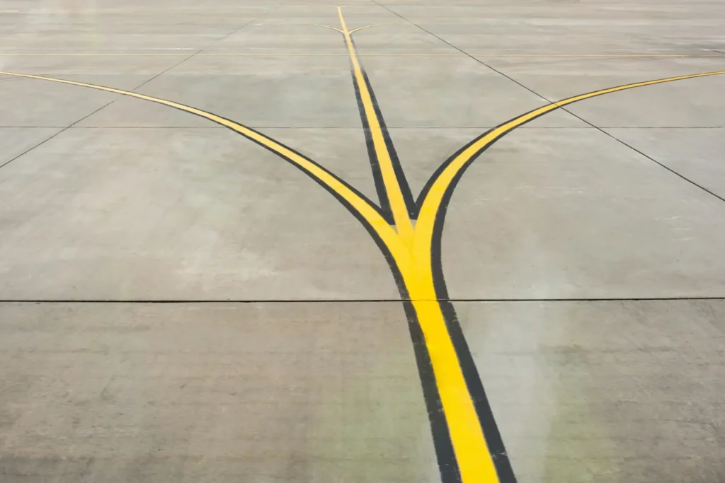 A runway.