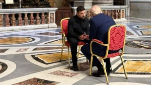 Trump and Zelenskyy met at Pope´s funeral.