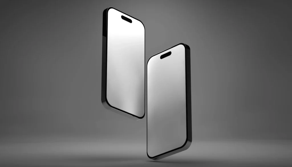 Two iPhones.