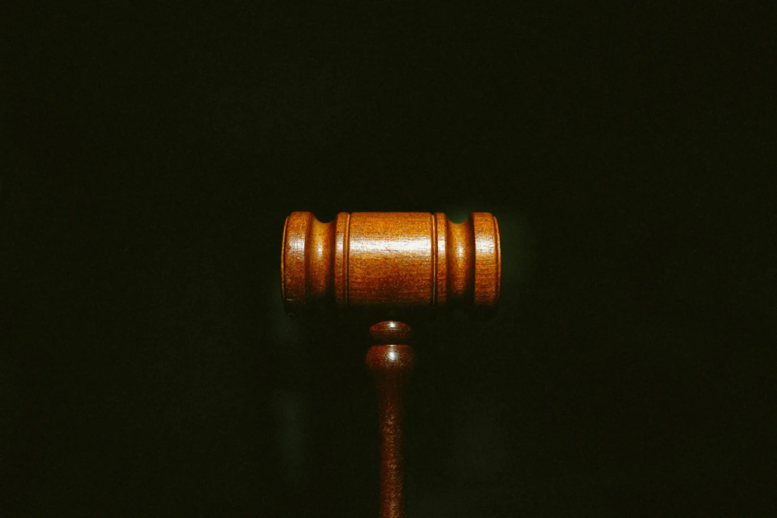 A wooden gavel.