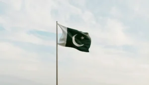 A Pakistani Flag.