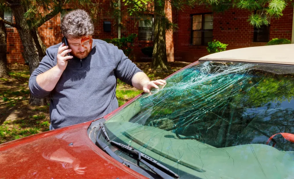 Legal Help for Bone Fractures After Accidents a man making phone calls after accident